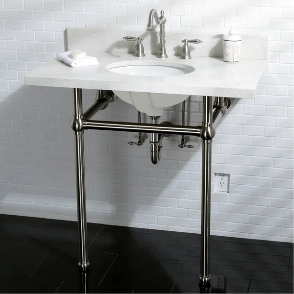 Kingston Brass Ks1995al Heritage Widespread Lavatory Faucet with Brass Pop-Up - Oil Rubbed Bronze