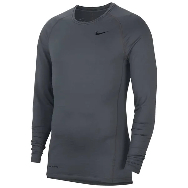 Nike Pro Warm Men's Long-Sleeve Top in Grey, Size: S Tall, CU6740-068