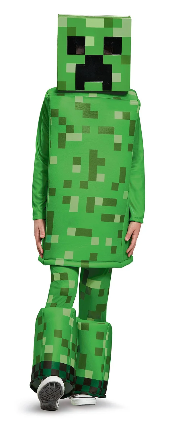 Disguise Creeper Prestige Minecraft Boys Costume Green Large (10-12)