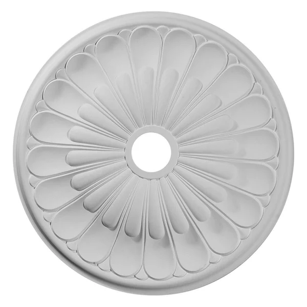 26 3/4x22OD x 3 5/8x22ID x 1 3/8x22P Elsinore Ceiling Medallion (Fits Canopies Up to 3 5/8x22), Hand-Painted Ultra Pure White Cr