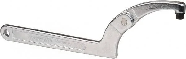 Paramount 4-1/2x22 to 6-1/4x22 Capacity - Adjustable Pin Spanner Wrench - 12-1/8x22 OAL, 3/8x22 Hook Pin Height, Part #PAR-HW114
