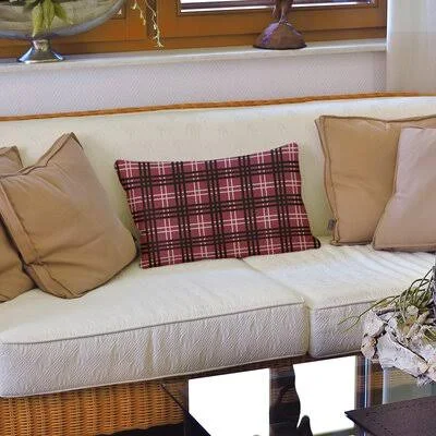 Luxury Arizona Rectangular Pillow Cover & Insert East Urban Home Color: Red/White/Black - Cover Material: Cotton Blend