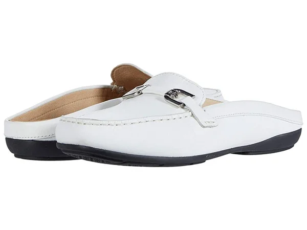 Women's Geox Annytah Loafer Mule - Size 10US - White