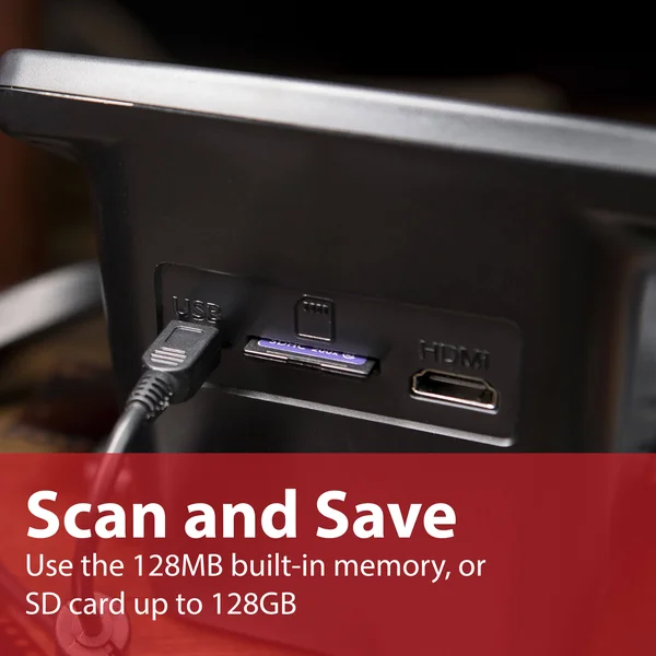 Magnasonic All-in-One 22MP Film Scanner with Large 5x22 Display & HDMI, Converts 35mm/126/110/Super 8 Film & 135/126/110