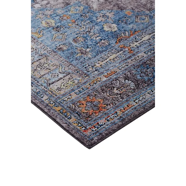Weave & Wander Matana Blue/Multi 9&-5 inch x 12&-5 inch Area Rug