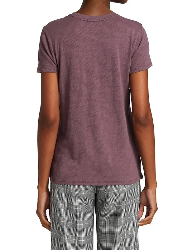 ATM Anthony Thomas Melillo Women's Slub Jersey Schoolboy Crew Neck Tee Agave - M