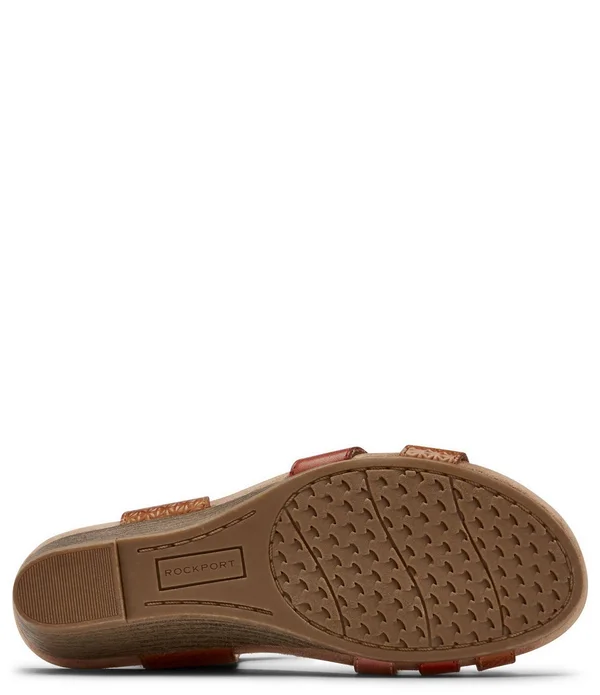 Cobb Hill Women's Hollywood 4-Strap Sandal, Tan Multi Size: 10 M