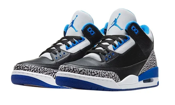 Air Jordan 3 Retro Black/Sport Blue