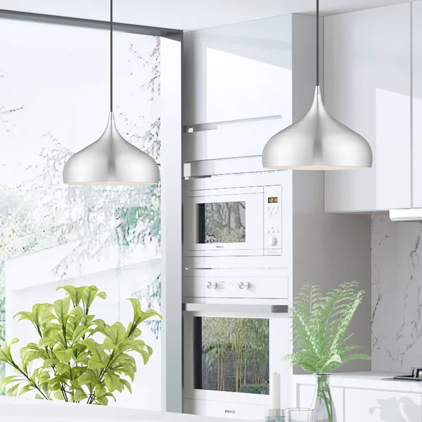 Livex Lighting 41172-66 1-Light Mini Pendant - Brushed Aluminum