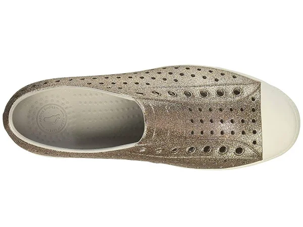 Native Shoes Women's Jefferson Bling - Metal Bling, Shell White - 9