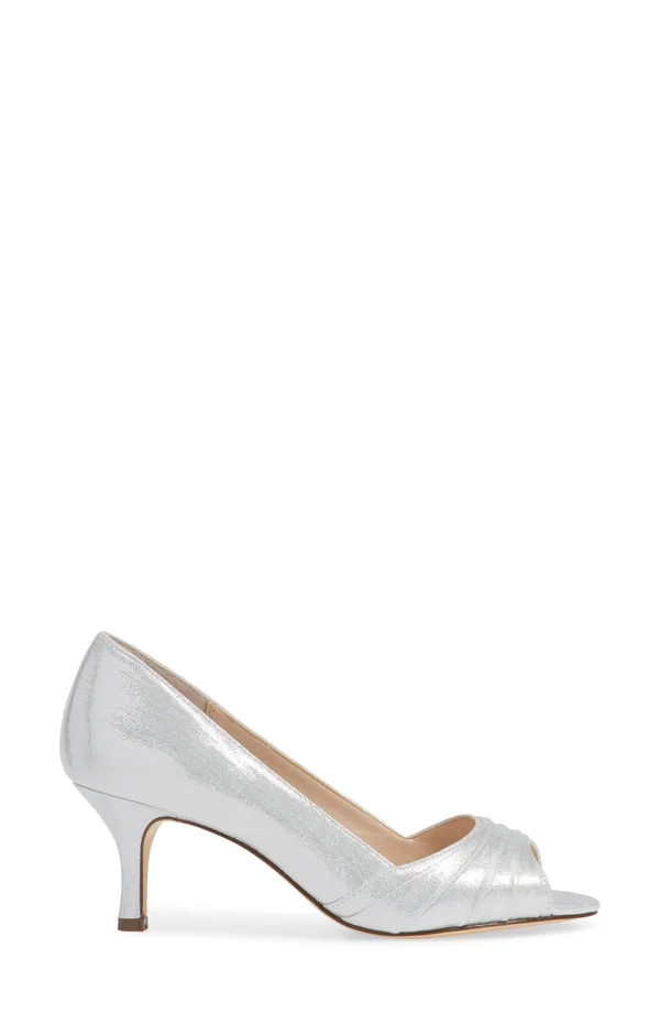 Women's Nina Chezare Open-Toe Pump - Size: 5, Blue