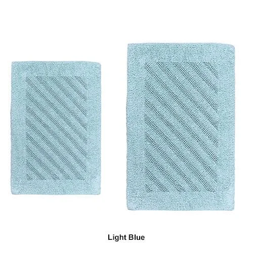 Castle Hill Reversible 2pc. Shooting Star Bath Rug Set Natural