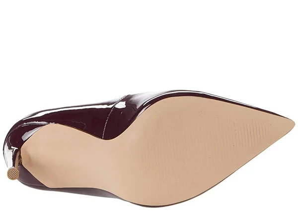 Steve Madden Vala Burgundy Patent, Size 6