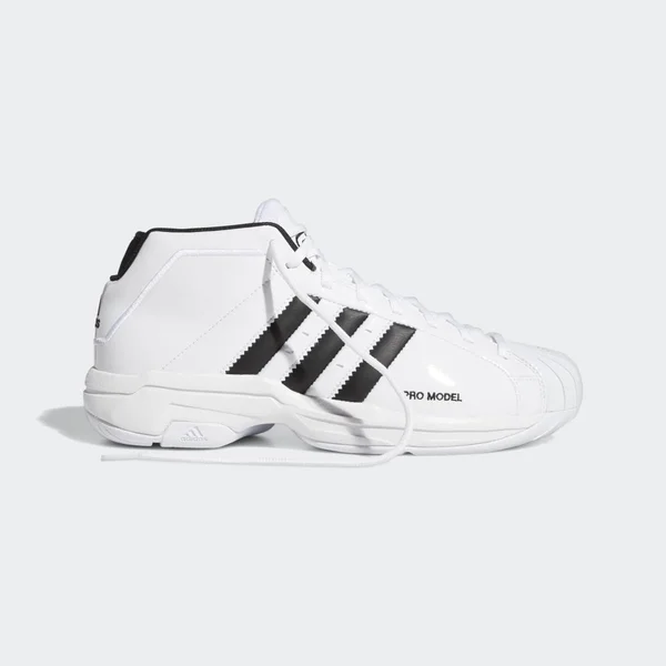 Adidas Pro Model 2g Basketball Shoes, Men's, White