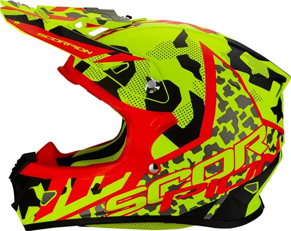 Scorpion Vx-21 Air Furio Cross Helmet, red-yellow, Size M