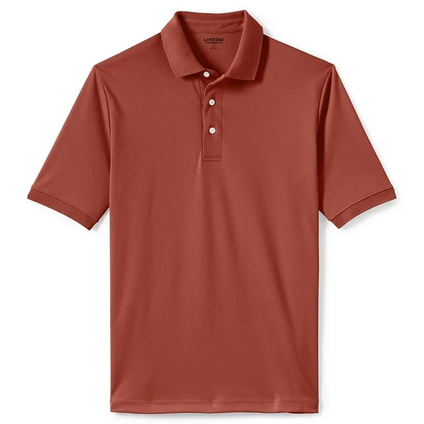 Lands& End Men's Short Sleeve Super Soft Supima Polo Shirt