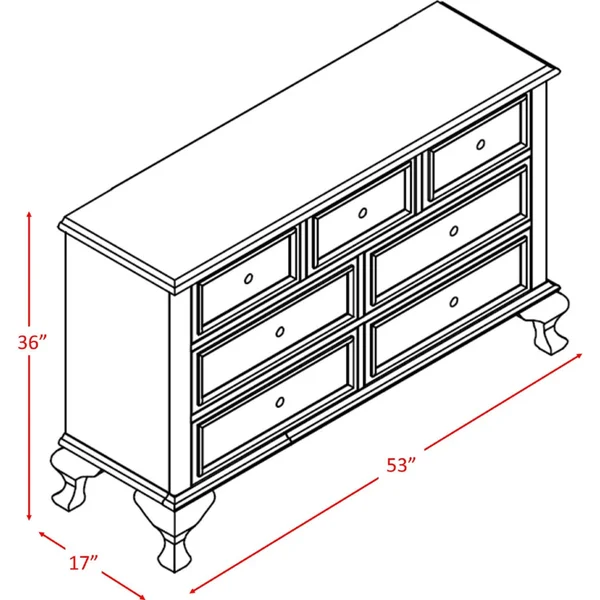 Elements Jesse Dresser in White