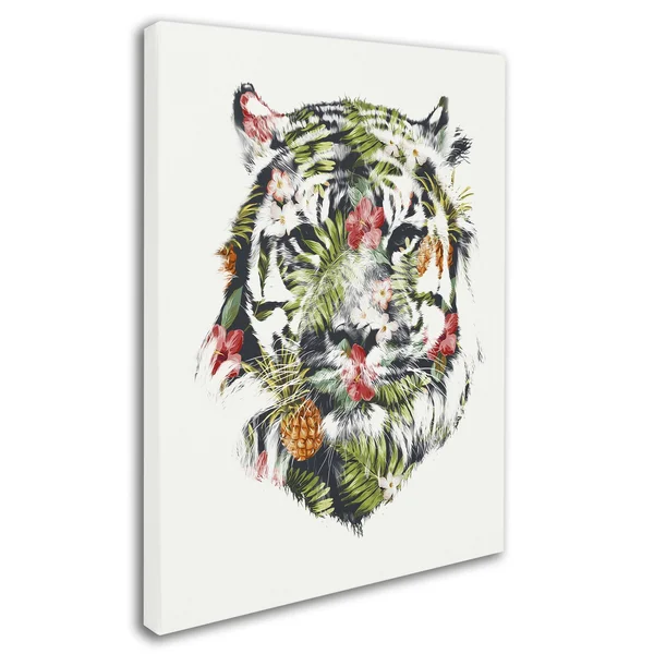 Tropical Tiger by Robert Farkas - 35x47-Inch Canvas Wall Art