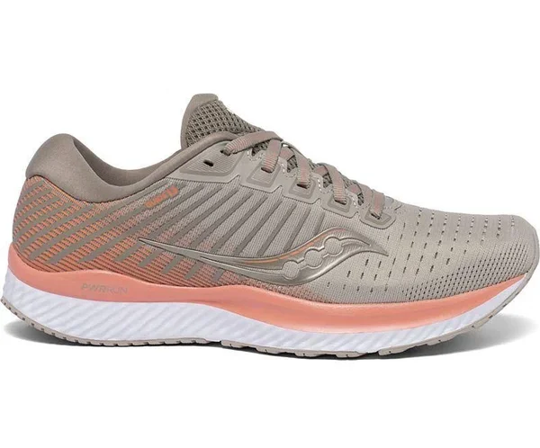 Saucony Women's Guide 13 - 8 - Sky Grey - Coral
