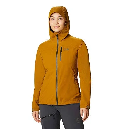 Mountain Hardwear Women's Stretch Ozonic Jacket - Medium - Olive Gold