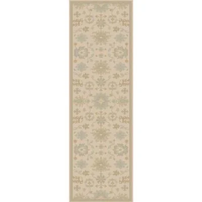 Art of Knot Gilgamesh Beige Traditional 2&6 inch x 8& Area Rug
