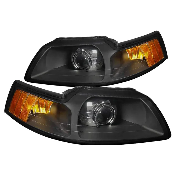 Spec-D Tuning 2LHP-MST99JM-RS Black Projector Headlights for 1999-2004 Ford Mustang