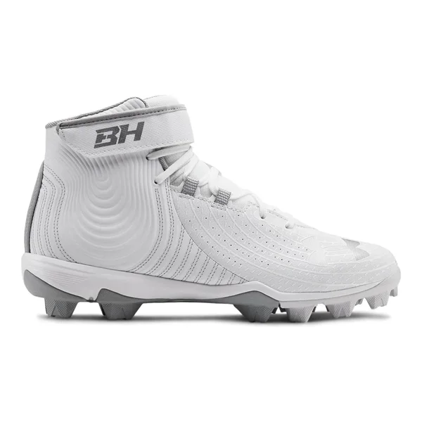 Under Armour Men's Harper 4 Mid RM Baseball Cleats - White - 7.5