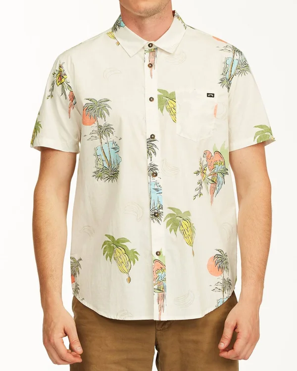 Billabong Sundays Floral SS - Off White - Large