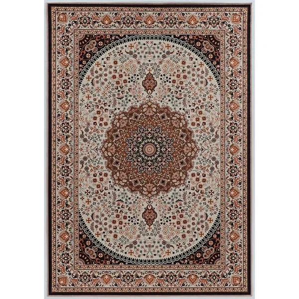 Riverbay Furniture 5' x 7' Area Rug in Cream and Copper - RF-1849194