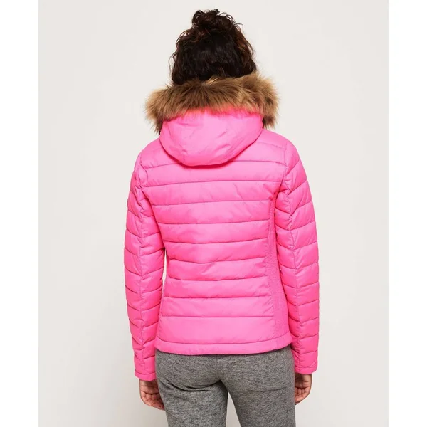 Superdry Vibe Pink Fuji Slim Double Zip Hooded Jacket