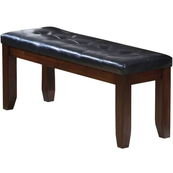 Elegant Bench, Black & Cherry