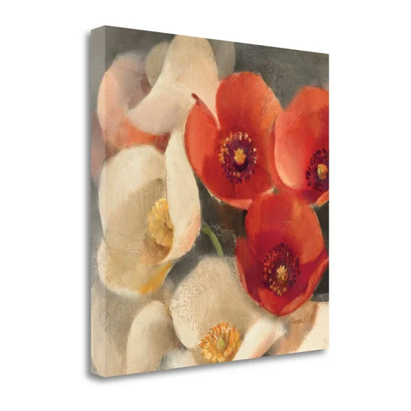 18x22 x 18x22 Poppies Bloom III by Albena Hristova Fine Art Giclee Print