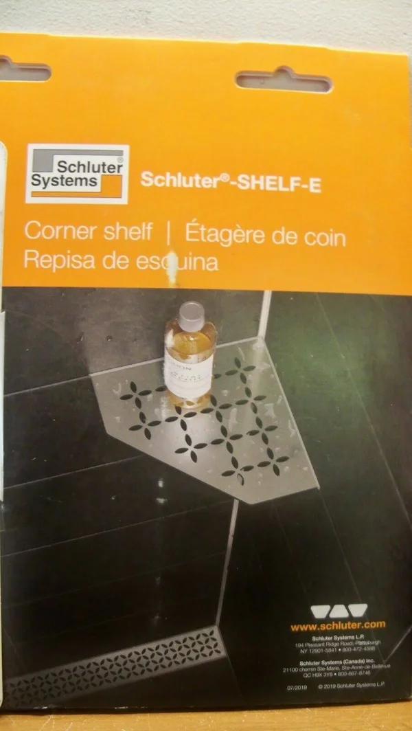 Schluter Systems Shelf Triangular Corner Floral Matte White Ses1d5mbw