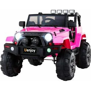 Uenjoy 12V Kids Ride on Jeep Car Truck Electric Battery 6 Speeds Remote Control & MP3