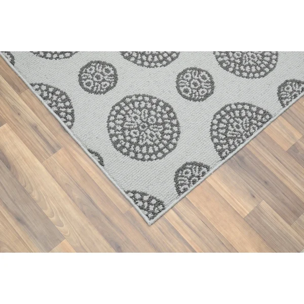 Garland Rug Memento Area Rug, 5 ft. x 7 ft, Silver/Cinder Gray