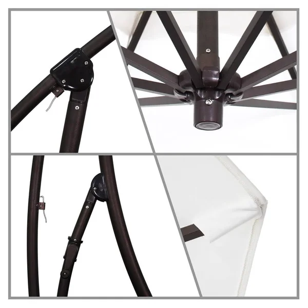 California Umbrella 9& Cantilever Umbrella in Spectrum Dove