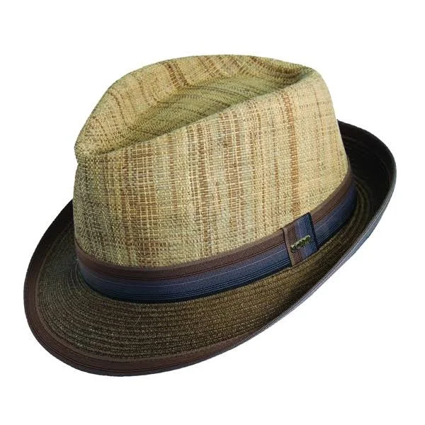 Scala Havana - Straw Fedora Hat - MS192-BRN4-IH