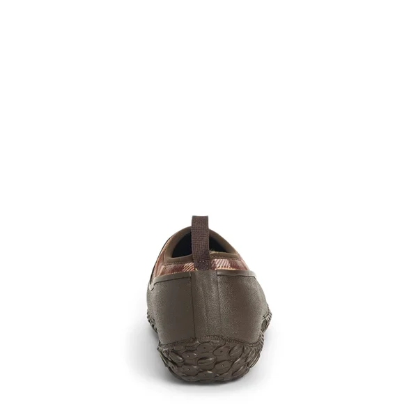Muck Women's Muckster Low Rubber Shoe, Brown Plaid, 10