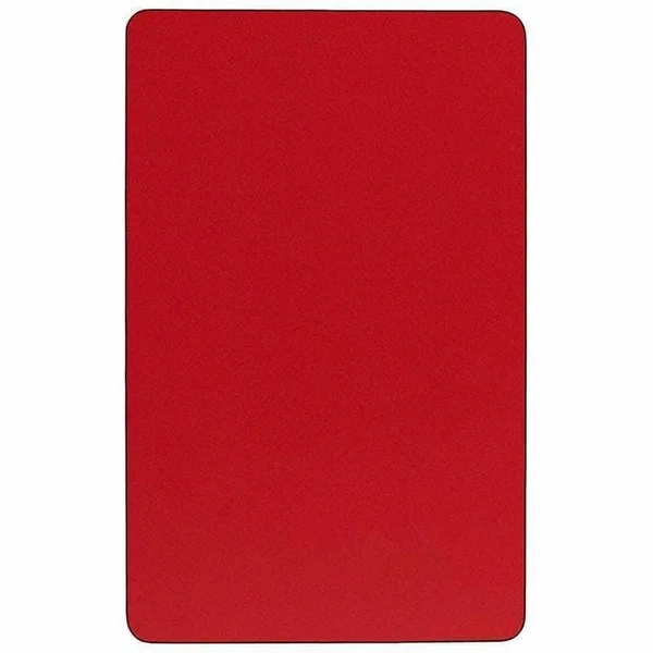 Flash Furniture 30&&w x 72&&l Rectangular Red HP Laminate Activity Table