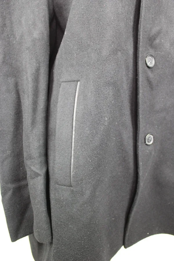 Cole Haan Wool Cashmere Topper Coat - x Large - Black