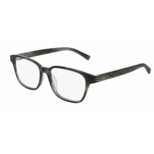Gucci GG0455OA 003 Square Havana Ruthenium Demo Lens 53 mm Men S Eyeglasses