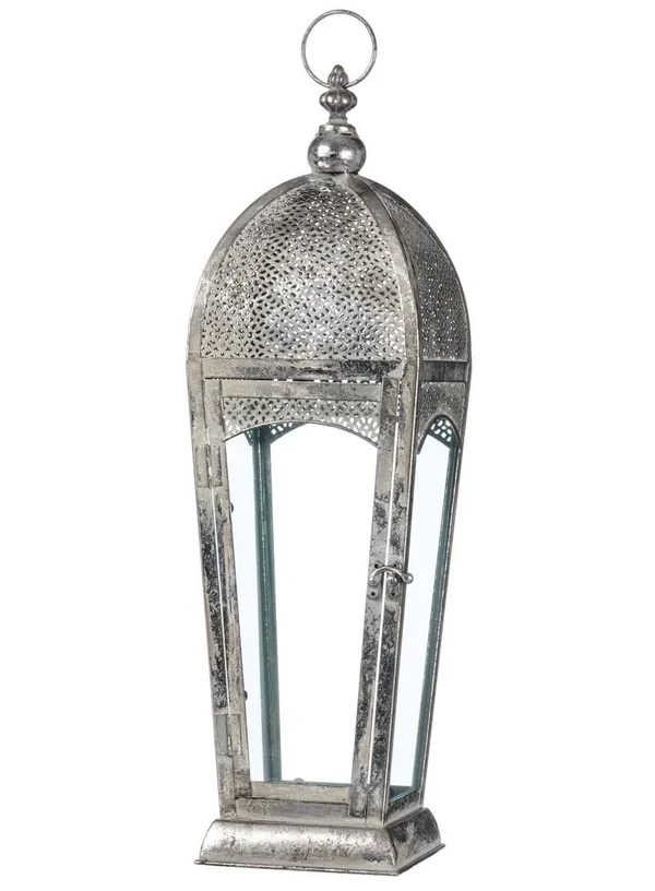 Sullivans Elegant Metal Patterned Lantern Candleholder
