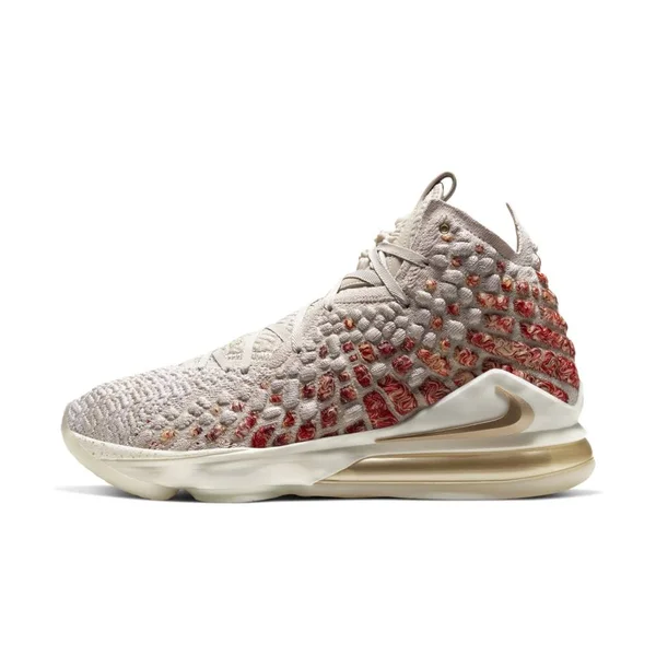 Nike Lebron 17 PRM Basketball Shoes, Men's, Desert Sand/Metallic Gold