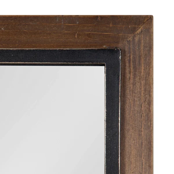 Kate and Laurel Bakersfield 1.25-in L x 13-in W Black Framed Wall Mirror - 219121