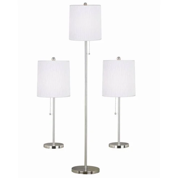 Kenroy Home 21016BS Selma 3-peice Floor Lamp