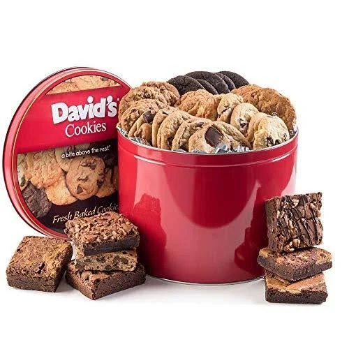 David&s Cookies & Brownie Family Pack - 5 lb. Gift Tin