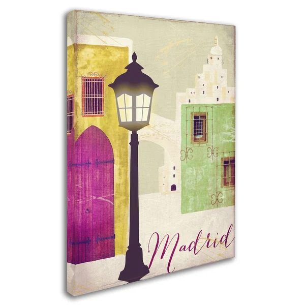 Trademark Fine Art Retro Cities IV Canvas Art by Color Bakery - Size: 18 x 24