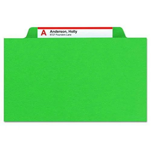 Smead Pressboard File Folder - 1/3-Cut Tab, 2.5cm Expansion, Letter size, Dark Blue, 25 per Box (21541)