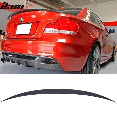Fits 07-13 BMW 1- Series E82 2DR Coupe ABS Rear Trunk Spoiler - Black