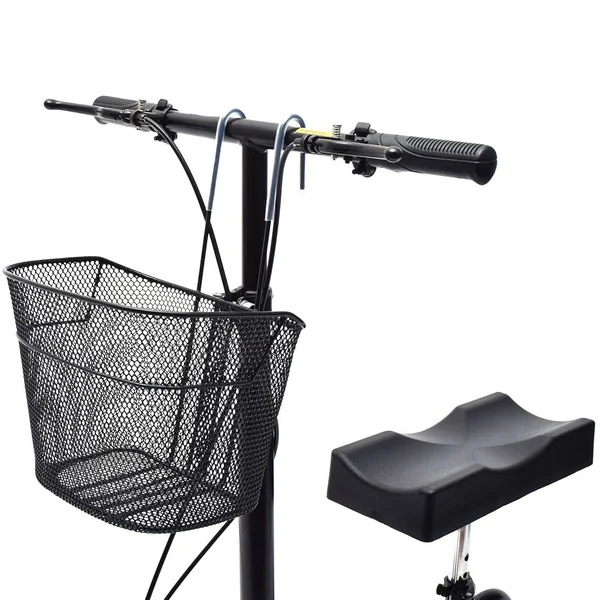 Clevr Medical Foldable Steerable Knee Walker Scooter with Basket, Pink, 30" x 20" x 20"